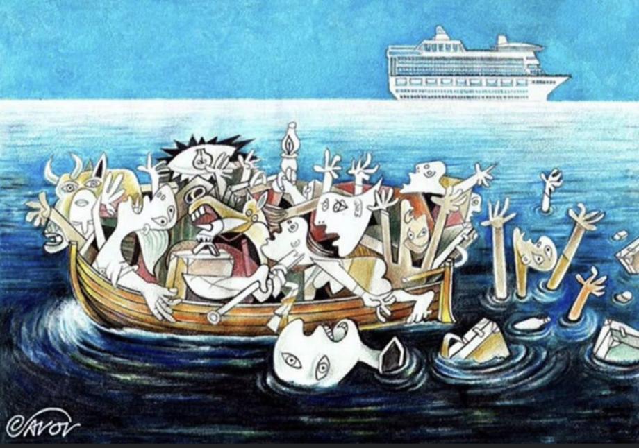 denizde batan mülteci gemisi tablosu