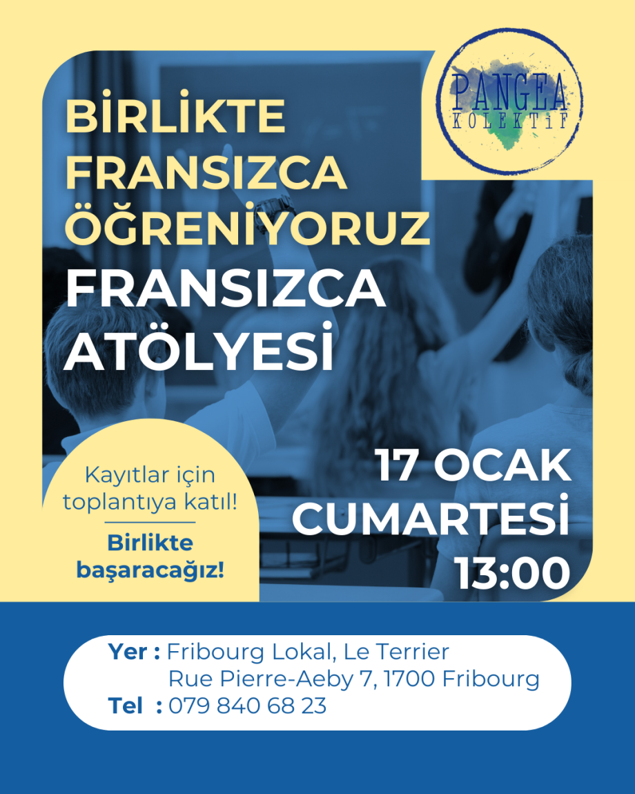 Başlık, logo, tarih, saat, yer ve iletişim bilgilerinin olduğu bir afiş