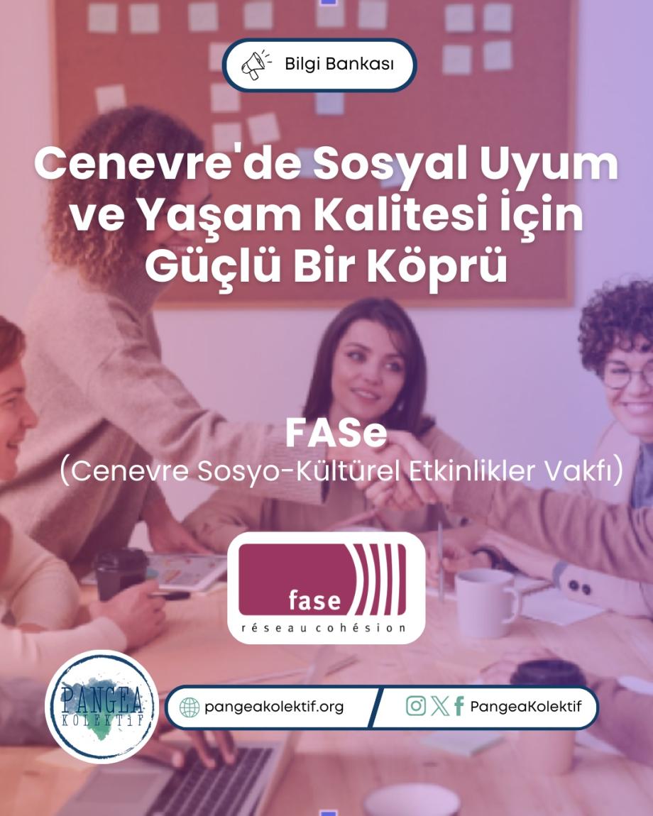 FASe (Cenevre Sosyo-Kültürel Etkinlikler Vakfı) Afişi Logolu