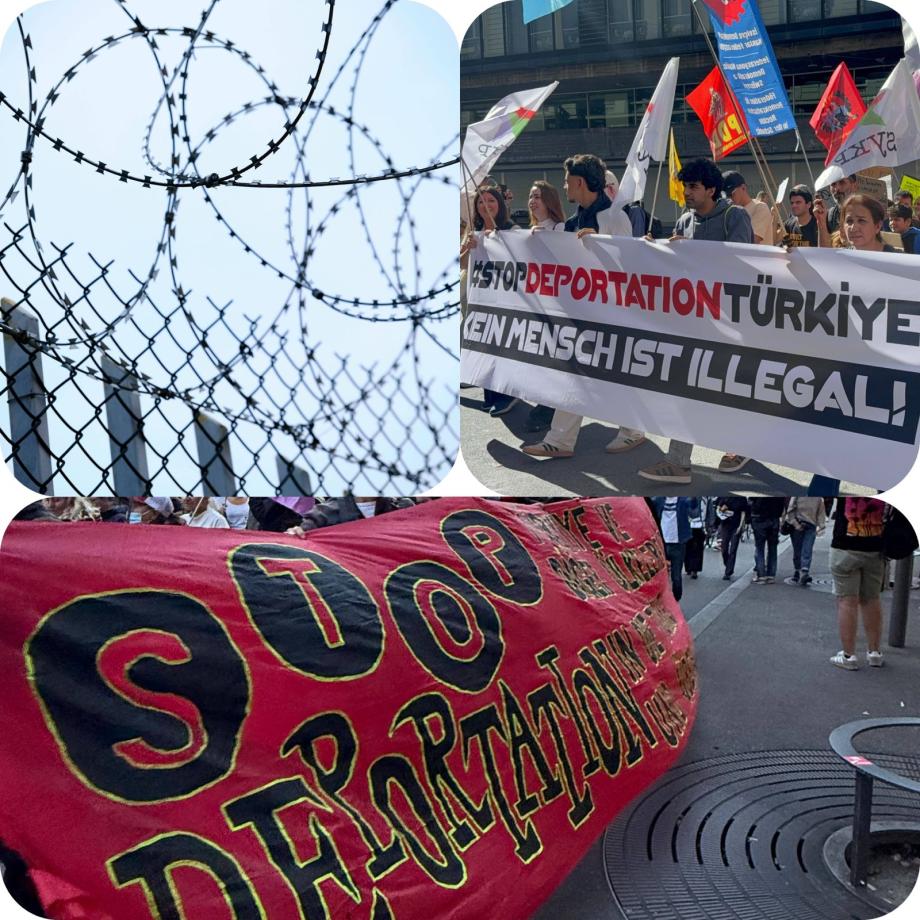 tel örgüler ve stop deportation eylemlerinden fotoğraflar