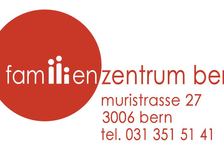 Bern Aile merkezinin logosu telefon ve adresini içeren bir resim