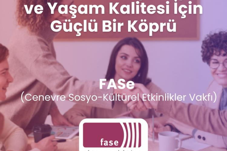 FASe (Cenevre Sosyo-Kültürel Etkinlikler Vakfı) Afişi Logolu