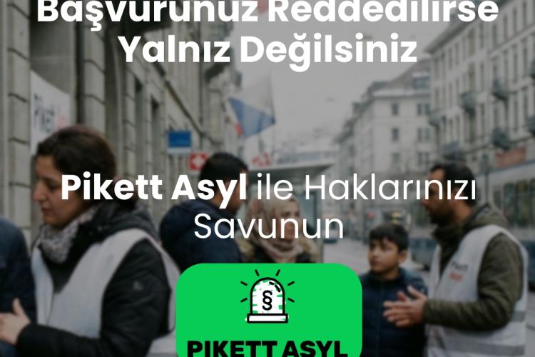 Pikett Asyl ile Haklarınızı Savunun Afişi