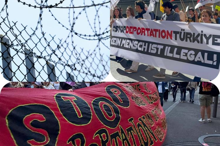 tel örgüler ve stop deportation eylemlerinden fotoğraflar