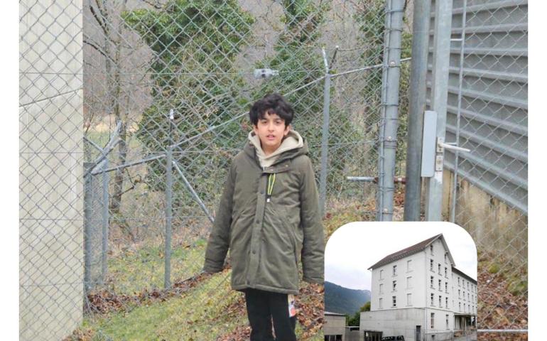 Yazıda geçen otizmli çocuk Tarık'ın kamp içinde çekilmiş bir fotoğrafı