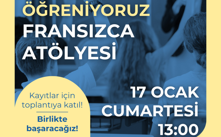 Başlık, logo, tarih, saat, yer ve iletişim bilgilerinin olduğu bir afiş