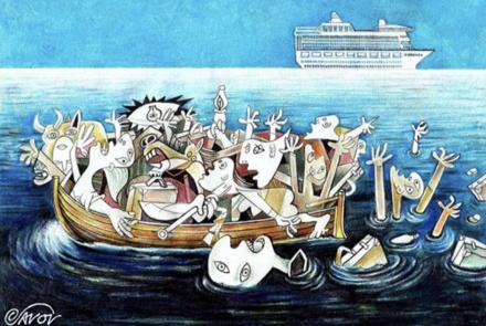 denizde batan mülteci gemisi tablosu