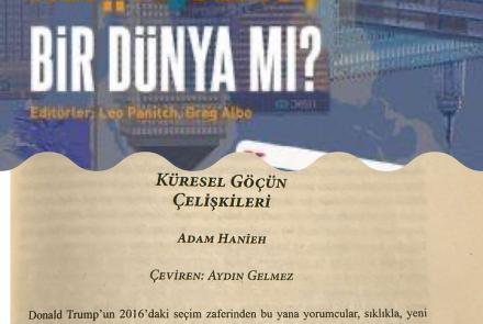 Altüst Olmuş Bir Dünya mı? başlığının yazılı olduğu kitap kapağının altında makalenin başlığı ve yazarın isminin yazılı olduğu sayfanın birlikte görüntüsü